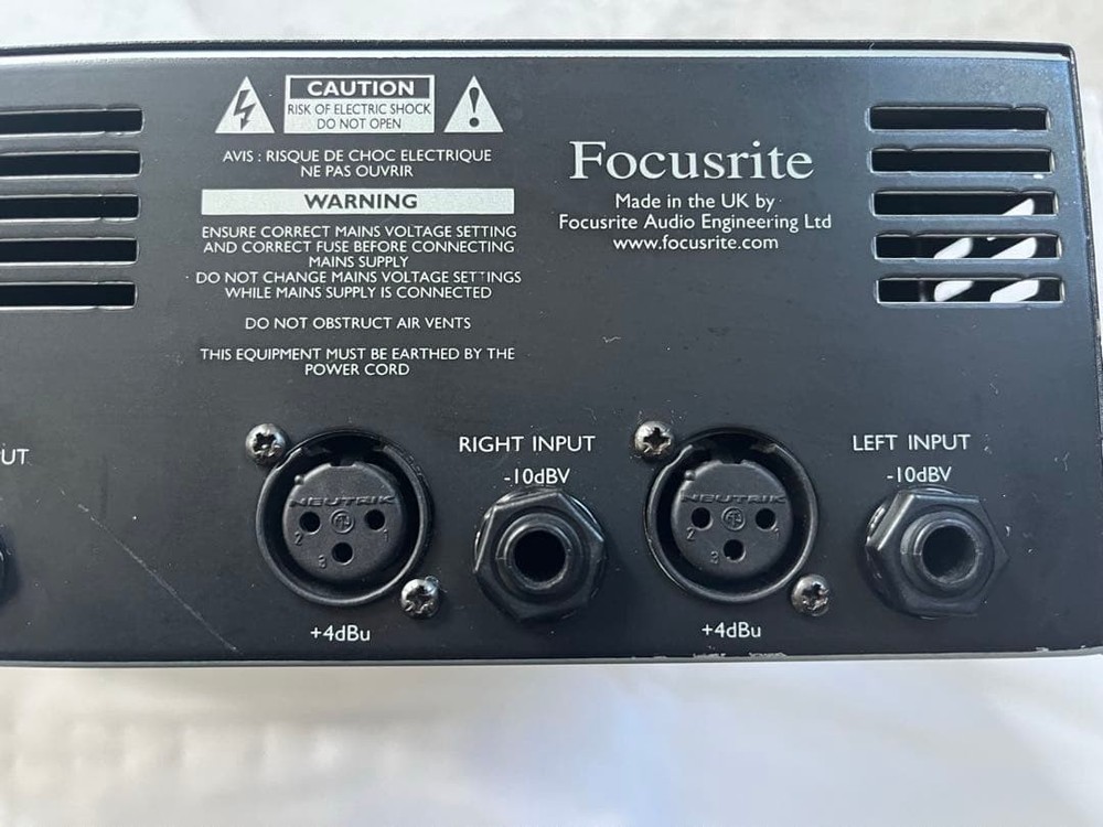 Focusrite MixMaster 2U Rackmount Stereo Mastering Processor Analog
