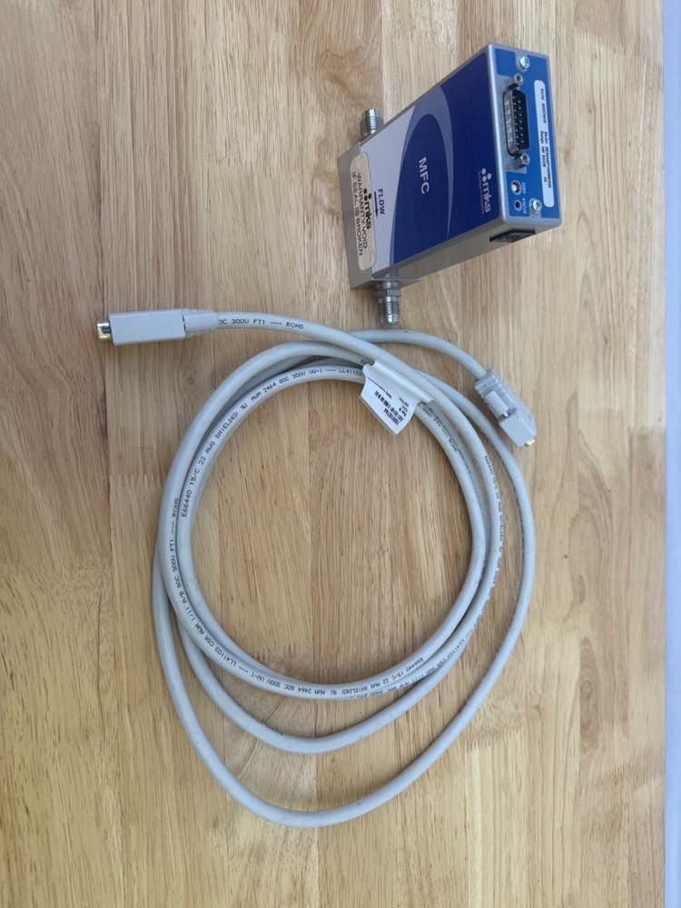 MKS GE50A007102RMV020 Mass Flow Controller 100 SCCM H2 + Cable