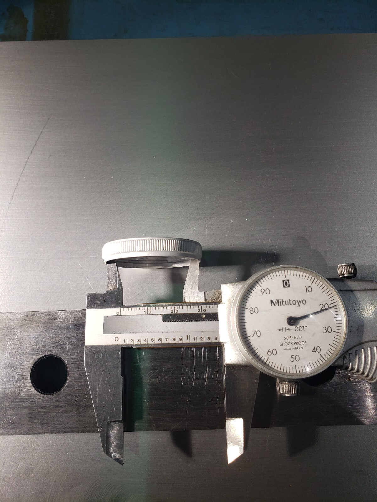 Crystal Cover Bezel lens Mitutoyo Dial Caliper series 505-637-50 Made in USA.