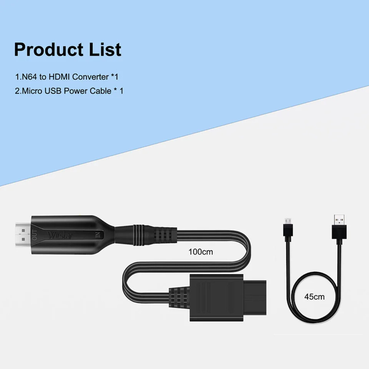 N64 To HDMI Converter Adapter HD 720P/1080P Cable for Nintendo N64 GameCube SNES