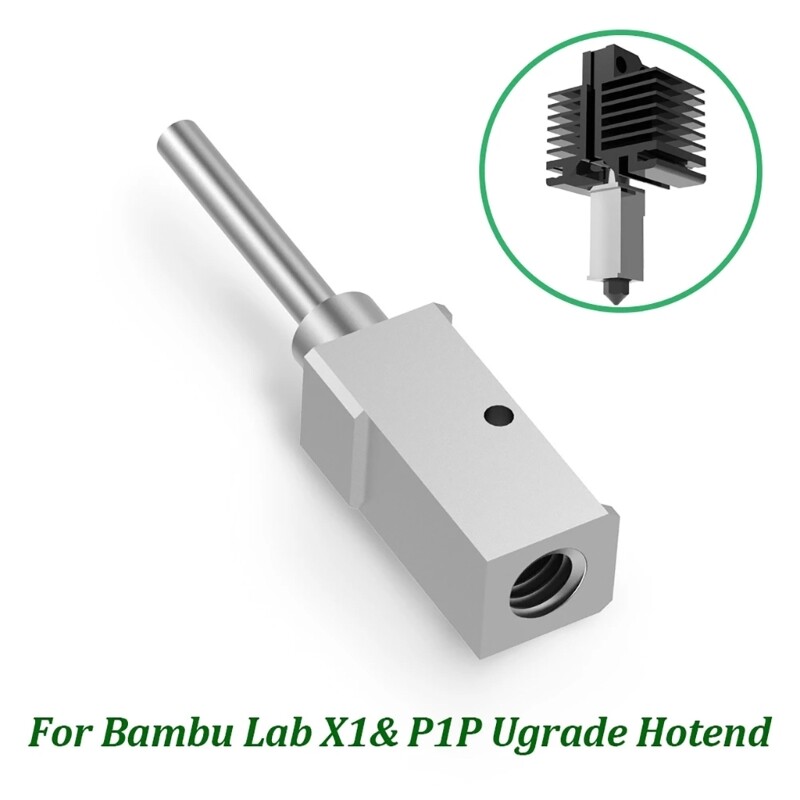 Copper-plated Heating Segment Improved Hotend Heat Block for Bambu Lab Printing