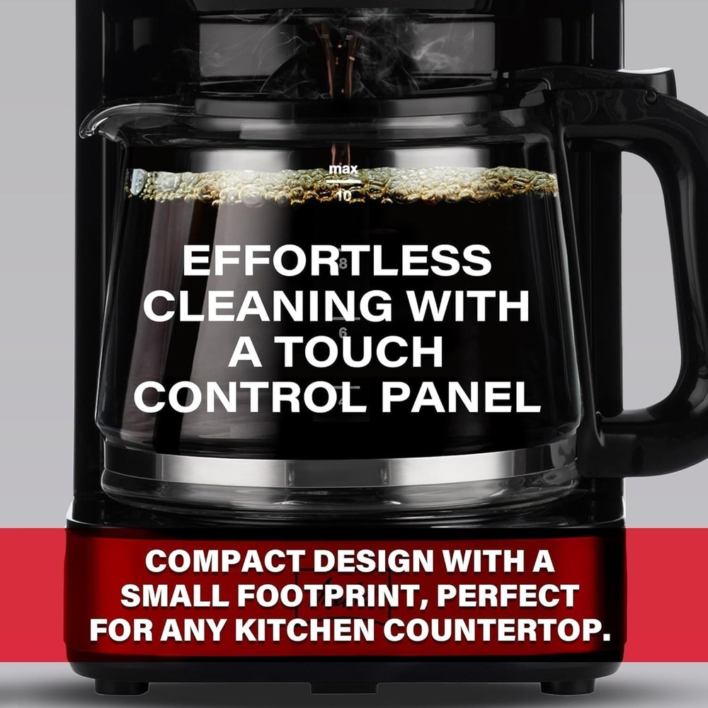 Melitta Aroma Tocco Glass Automatic and Programmable 10-Cup Drip Coffee Maker