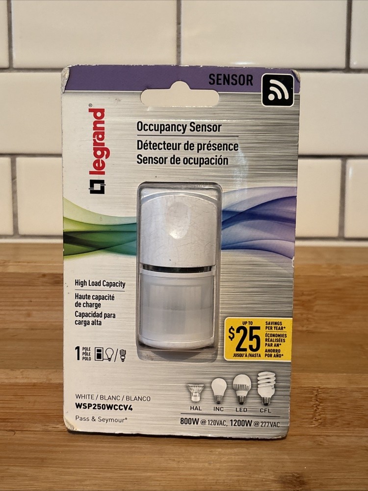 Legrand Occupancy Motion Sensor Light Switch White NEW WSP250WCCV4 363370 N