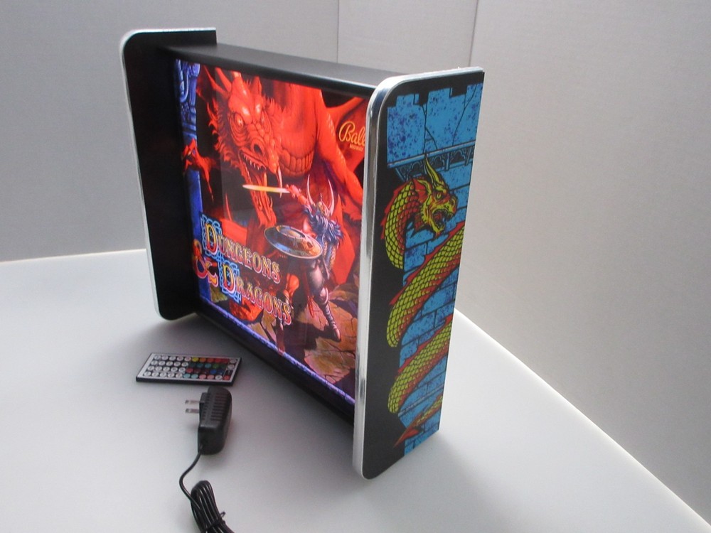 Bally Dungeons & Dragons Pinball Head LED Display light box