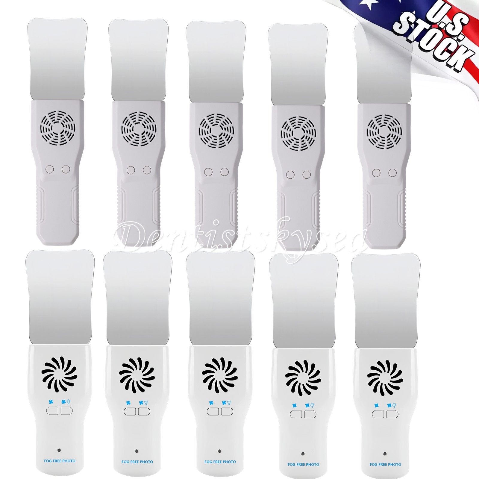 Dental Occlusal Mirror Fog Free LED Intra Oral Photo System Reflector 4*Mirror