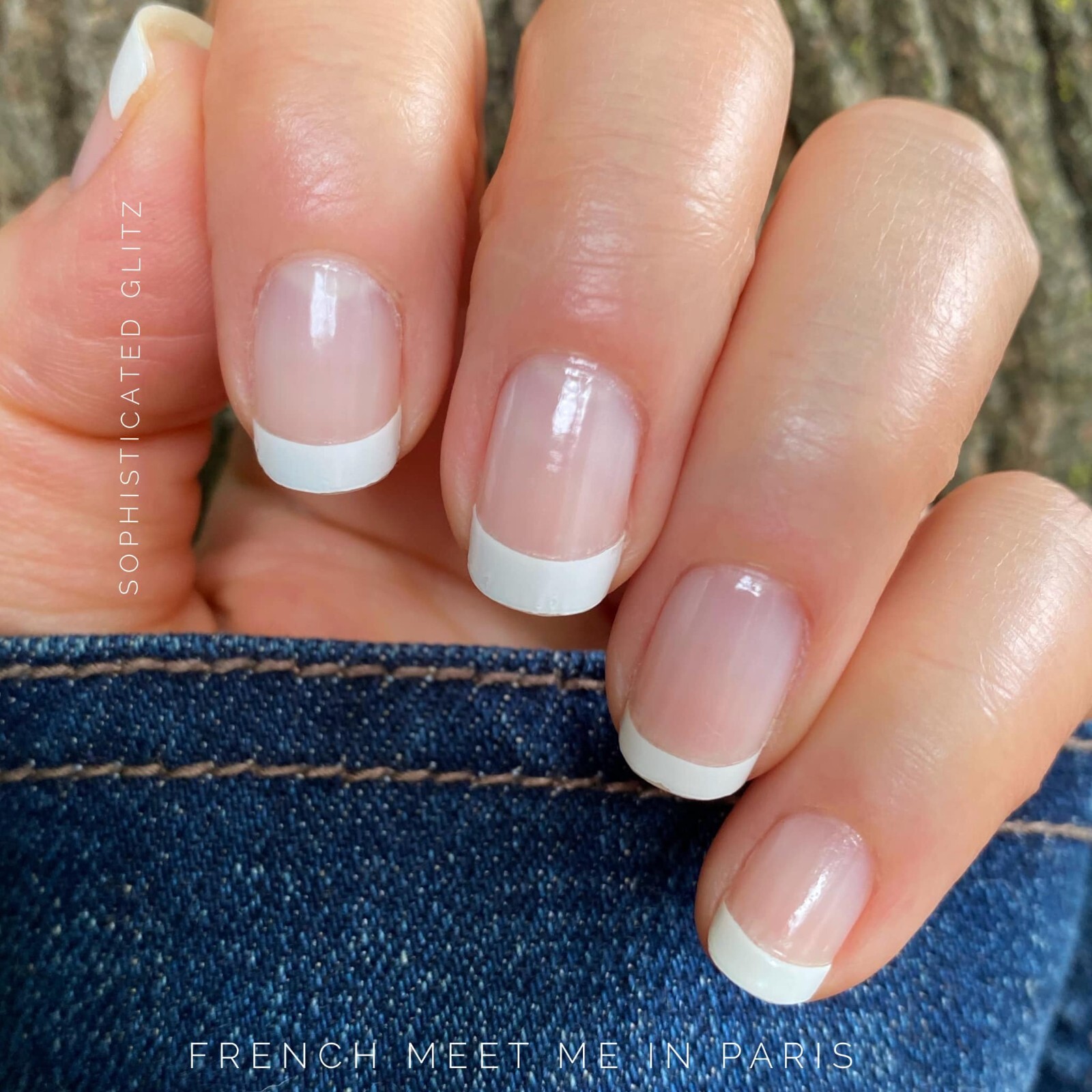 ~ Color Street ~ MEET ME IN PARIS French Manicure Nail Polish Strips (FTC059)