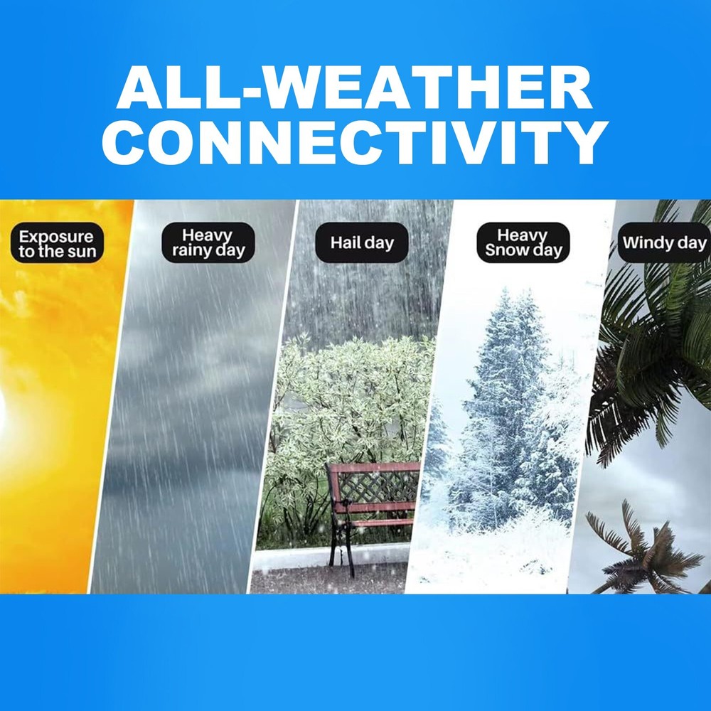 For Starlink Rectangular Satellite V2 150 ft Replacement Cable Dish Router Kit