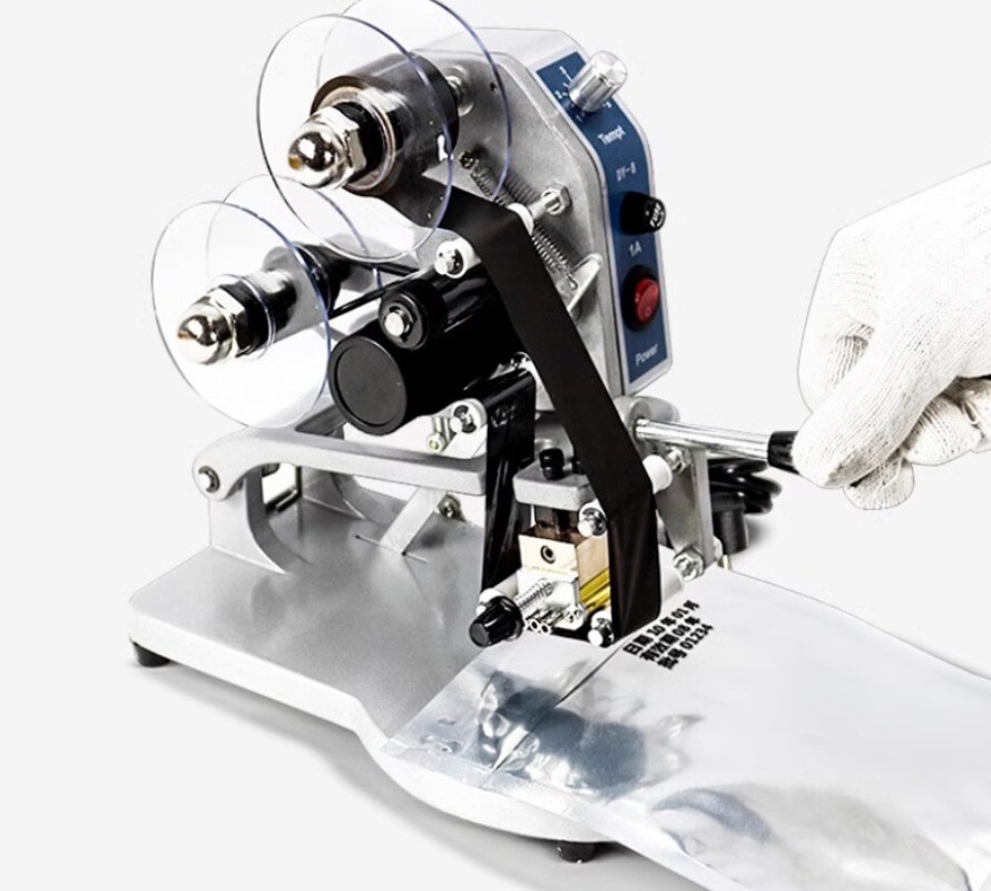 Hand-operated DY8 Aluminium Foil Plastic Bag Self-adhesive Coding Machine