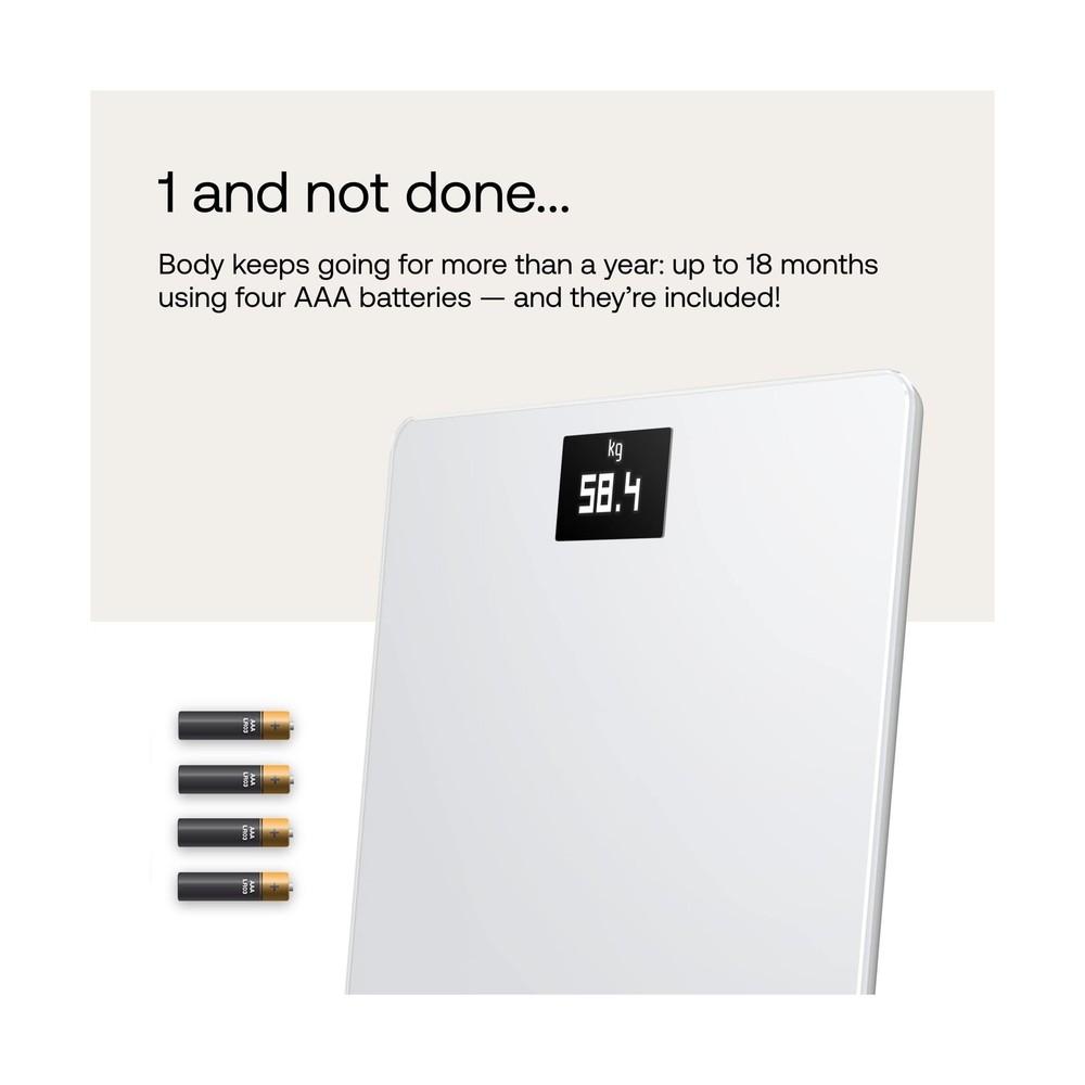 Withings Body - Digital Wi-Fi Smart Scale with Automatic Smartphone App Sync,...