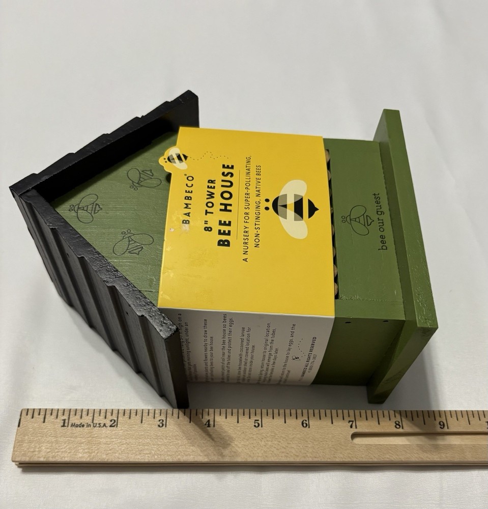 BAMBECO 8" Tower Bee House Green