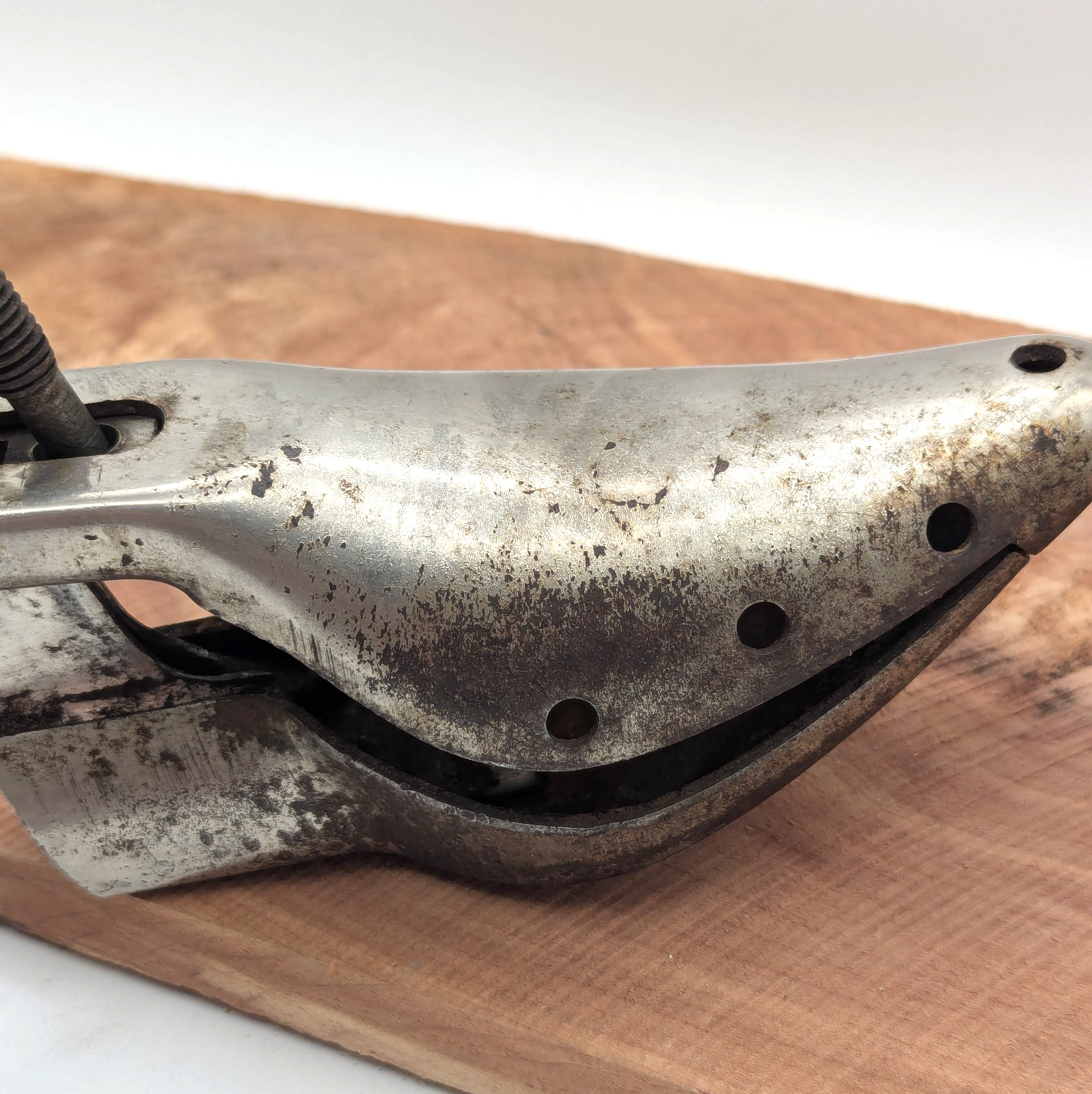 Vintage 1929 Nu-Way Steel Industrial Steampunk Shoe Stretcher Factory Sizer