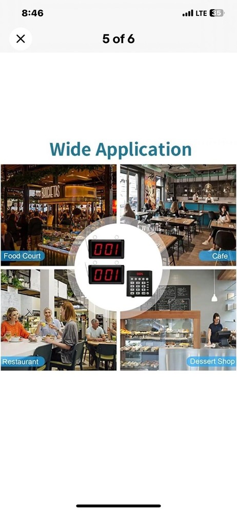 Queue Calling System Pager Call - Take A Number System Waiting Number System