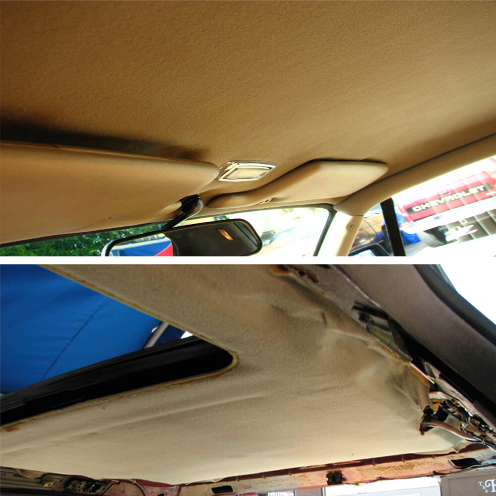 Headliner Fabric Foam Backed Replace Saggy/Aging/Drooping/Torn/Rip Ceiling Beige