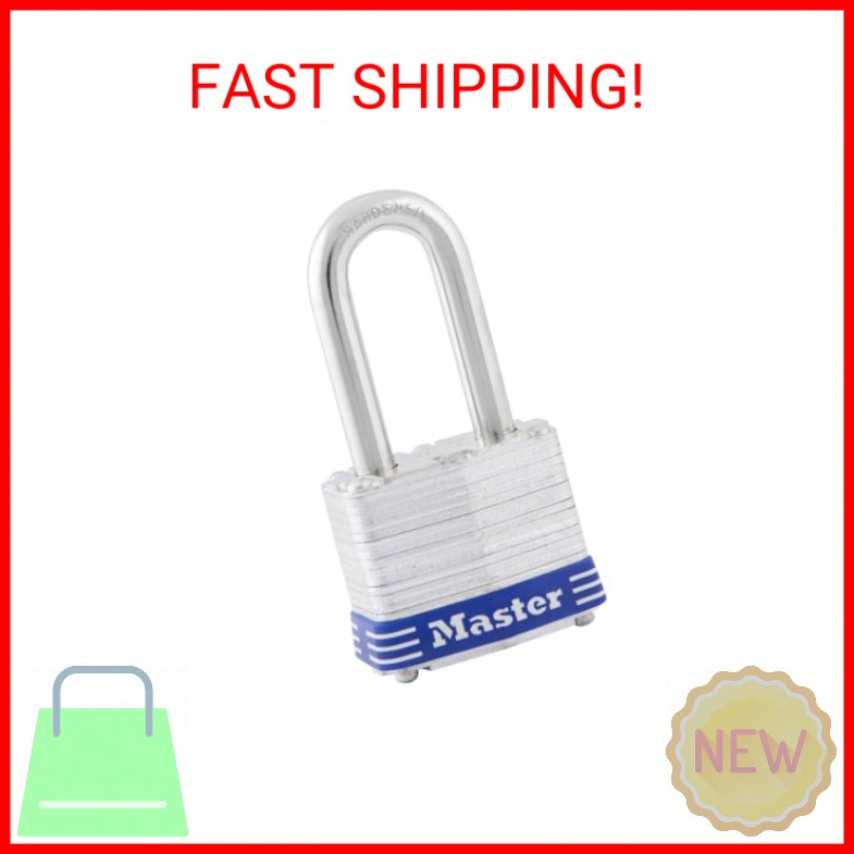 Master Lock 3DLF Outdoor Padlock with Key, 1 Pack