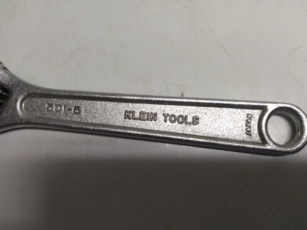 Klein Tools #501-6 Adjustable Wrench 6"