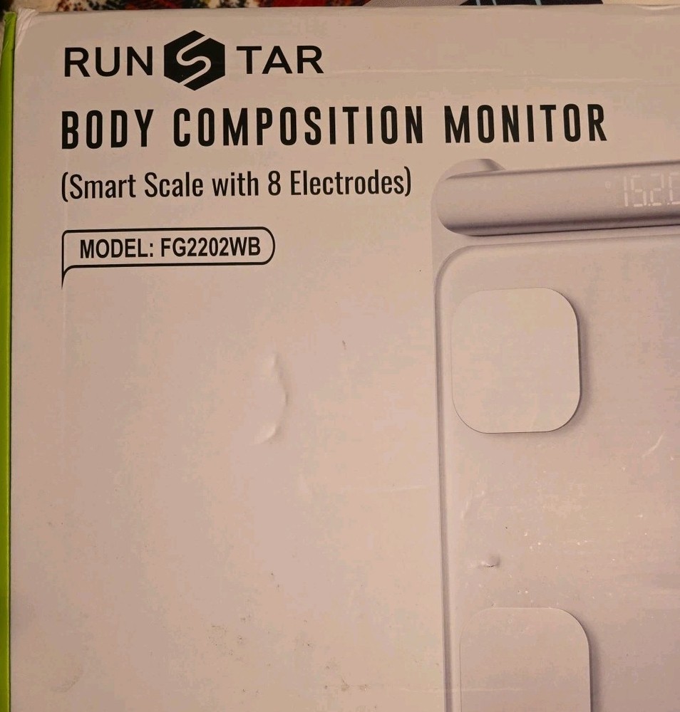 Run Star, Smart Body Composition Moniter, 8 Electrodes, Open Box, Working