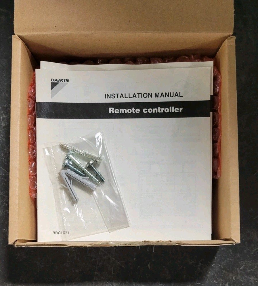 Daikin Wall-Mount Programmable P1/P2 Remote Controller *BRC1D71 *See description