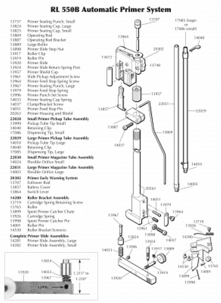 Dillon RL 550 Primer Housing and Shield #20263