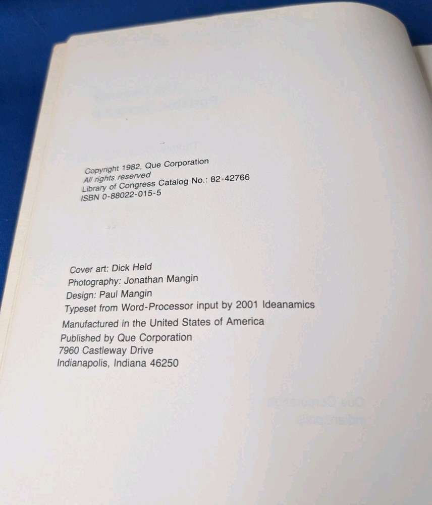 Osborne Portable Computer Users Guide Manual Original Vintage 1982 Computer