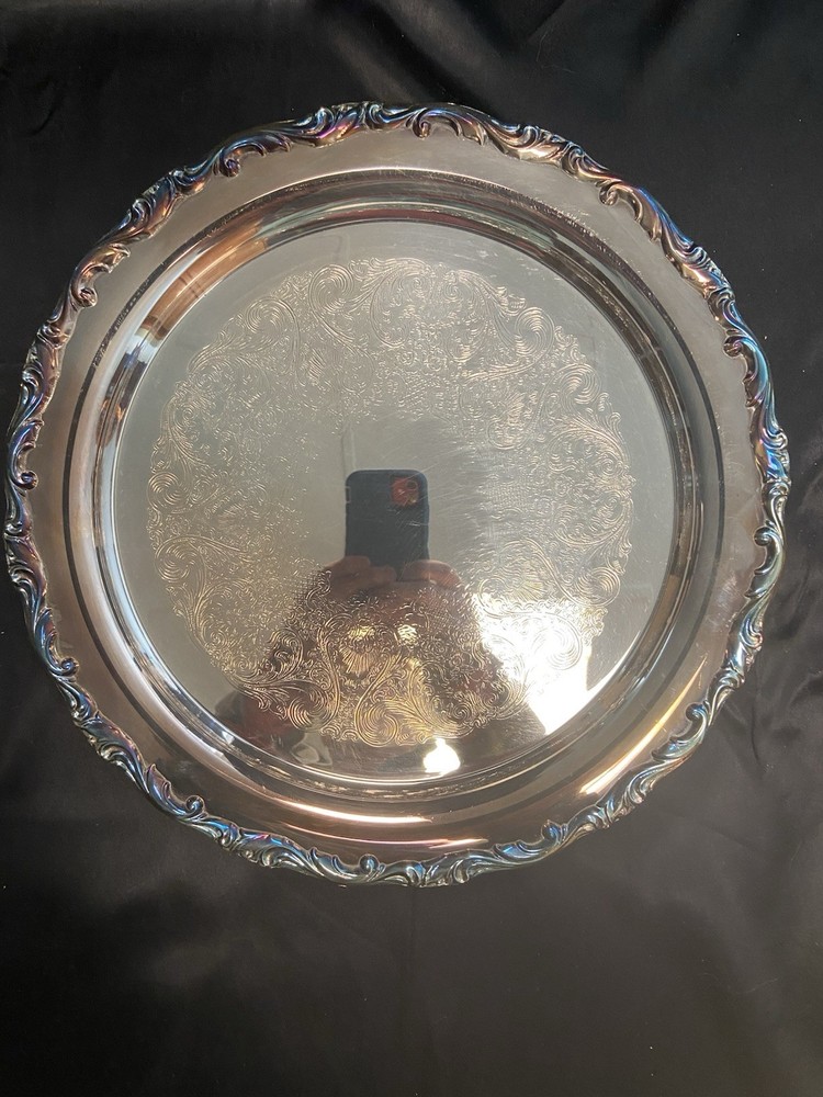 Vintage International Silver Company 13" Silver Plated Tray in Original Box