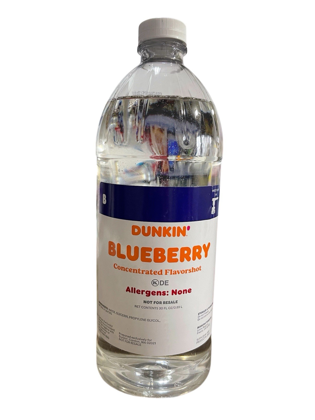 Dunkin Blueberry Concentrated Flavourshot With Pump 30 FL / 0.89L, Free Shipping