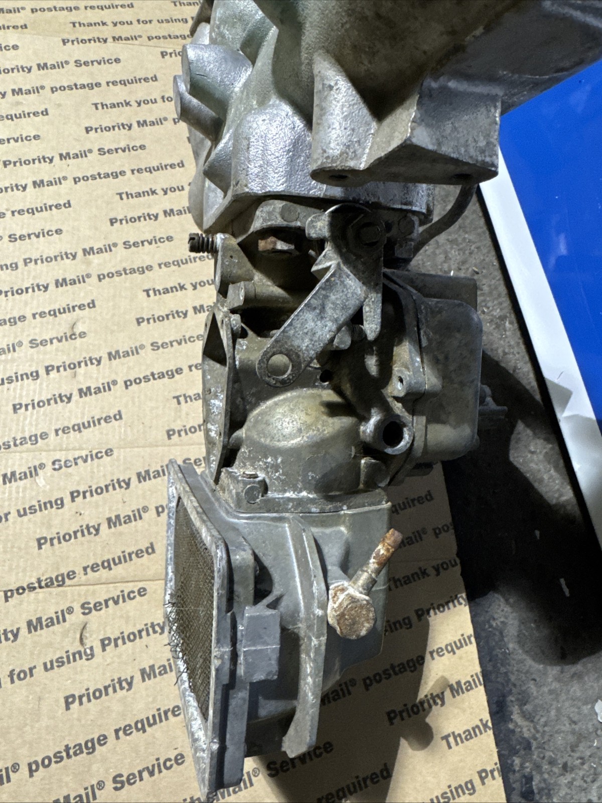 Volvo Penta AQ120 and AQ140 4 Cylinder Marine intake manifold with carb.