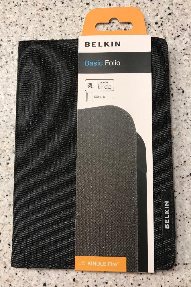 Belkin F8N716TTC00 Basic Folio For Kindle Fire  Black NEW