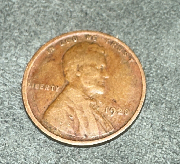 1920 Red Wheat Penny No Mint Mark 