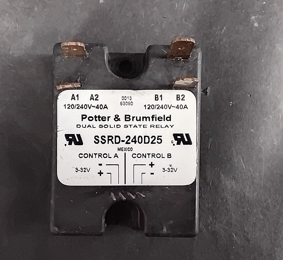 POTTER&BRUMFIELD SSRD-240D25 DUAL SOLID STATE RELAY ($16 OBO)