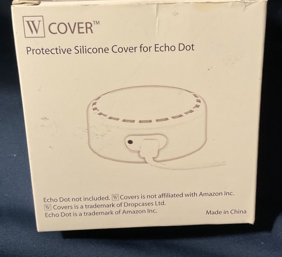 Protective Silicone Cover for Echo Dot by Wasserstein (Gray)