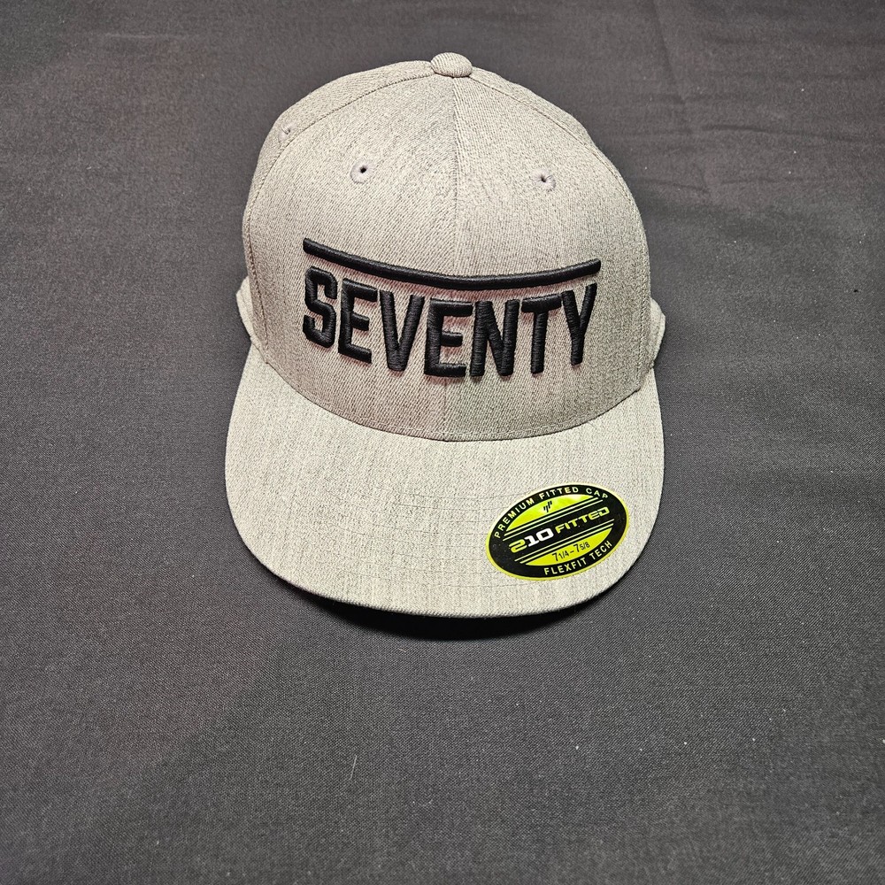 seventy grey fitted golf hat