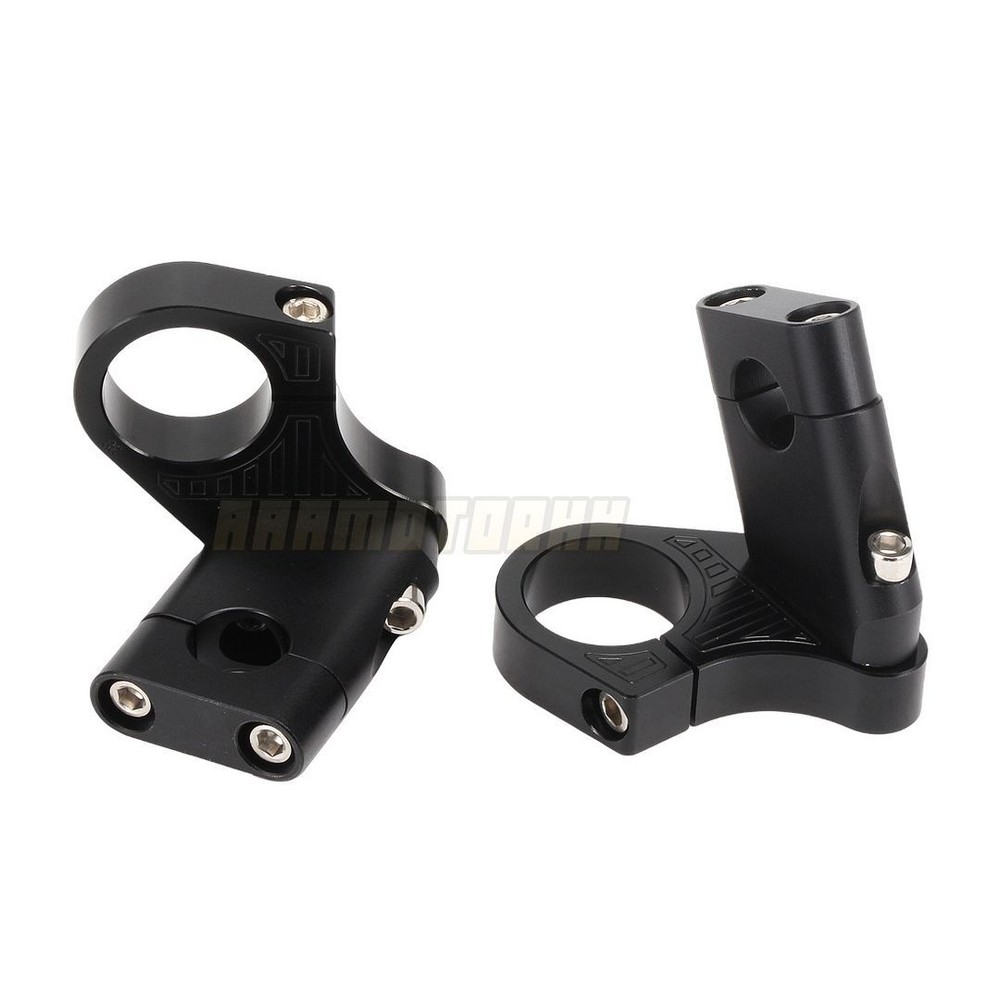 Motorcycle Top Upper Triple Tree Clamp Fork Holder Handle Bar Risers 46mm Fork