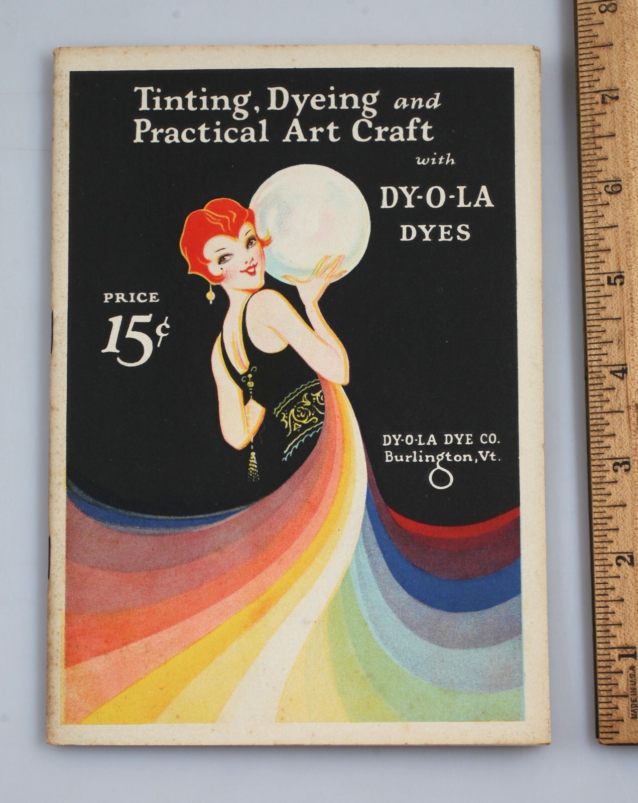 Flappers 1926 Tinting Dyeing Art Craft with DY-O-LA Dyes Booklet Burlington VT