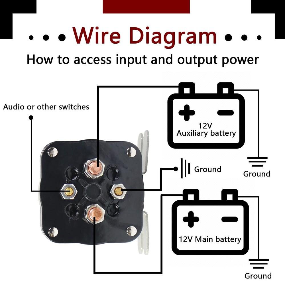 500 Amp Battery Isolator and Relay
