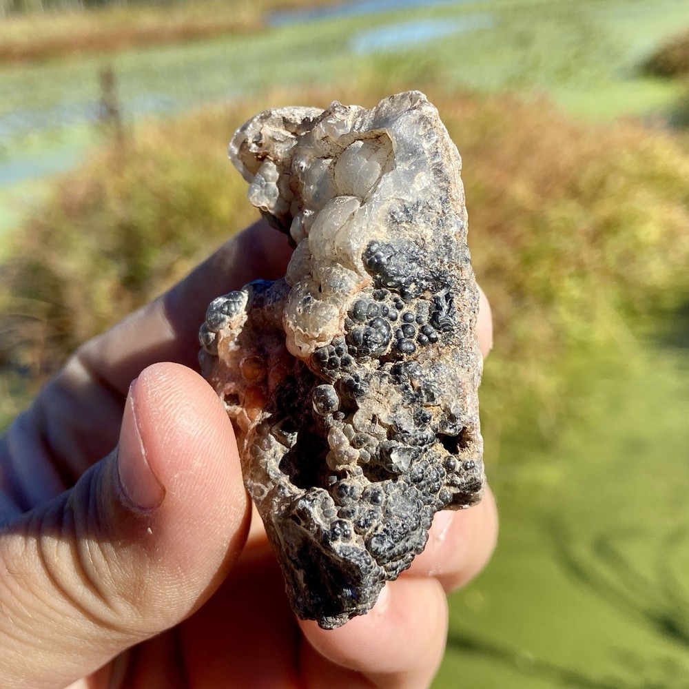 Interesting Botryoidal Chalcedony Crystal Specimen 2.38 Oz