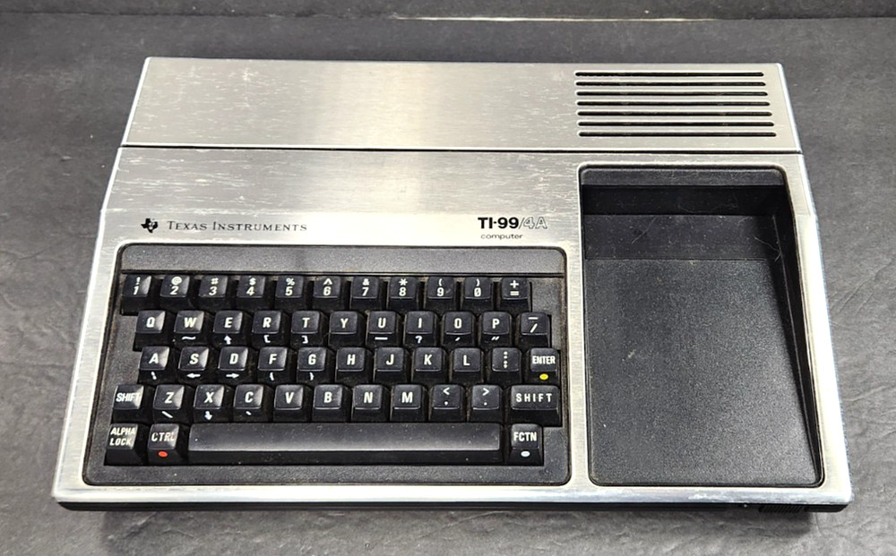 Texas Instruments TI-99/4A Home Computer Original Box W/Power Supply. Untested.