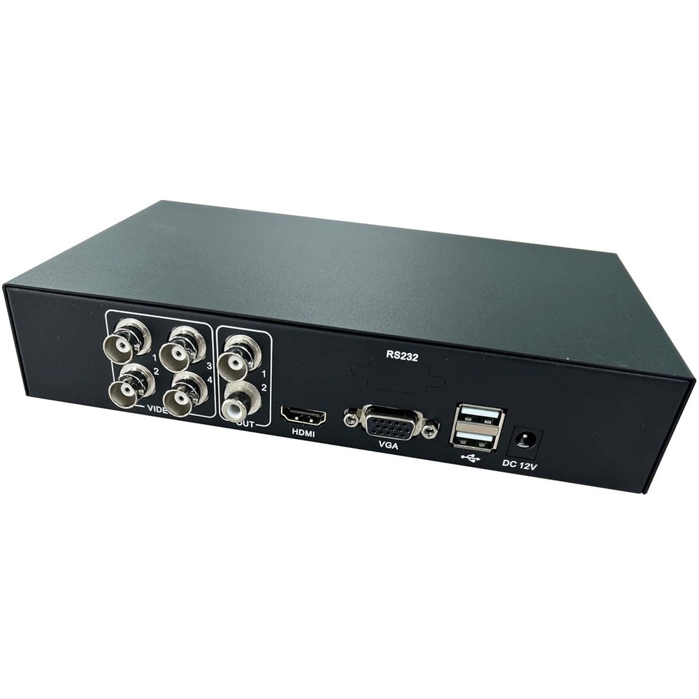 4CH Color Quad System HD Video Splitter CCTV DVR Camera Processor Remote Control
