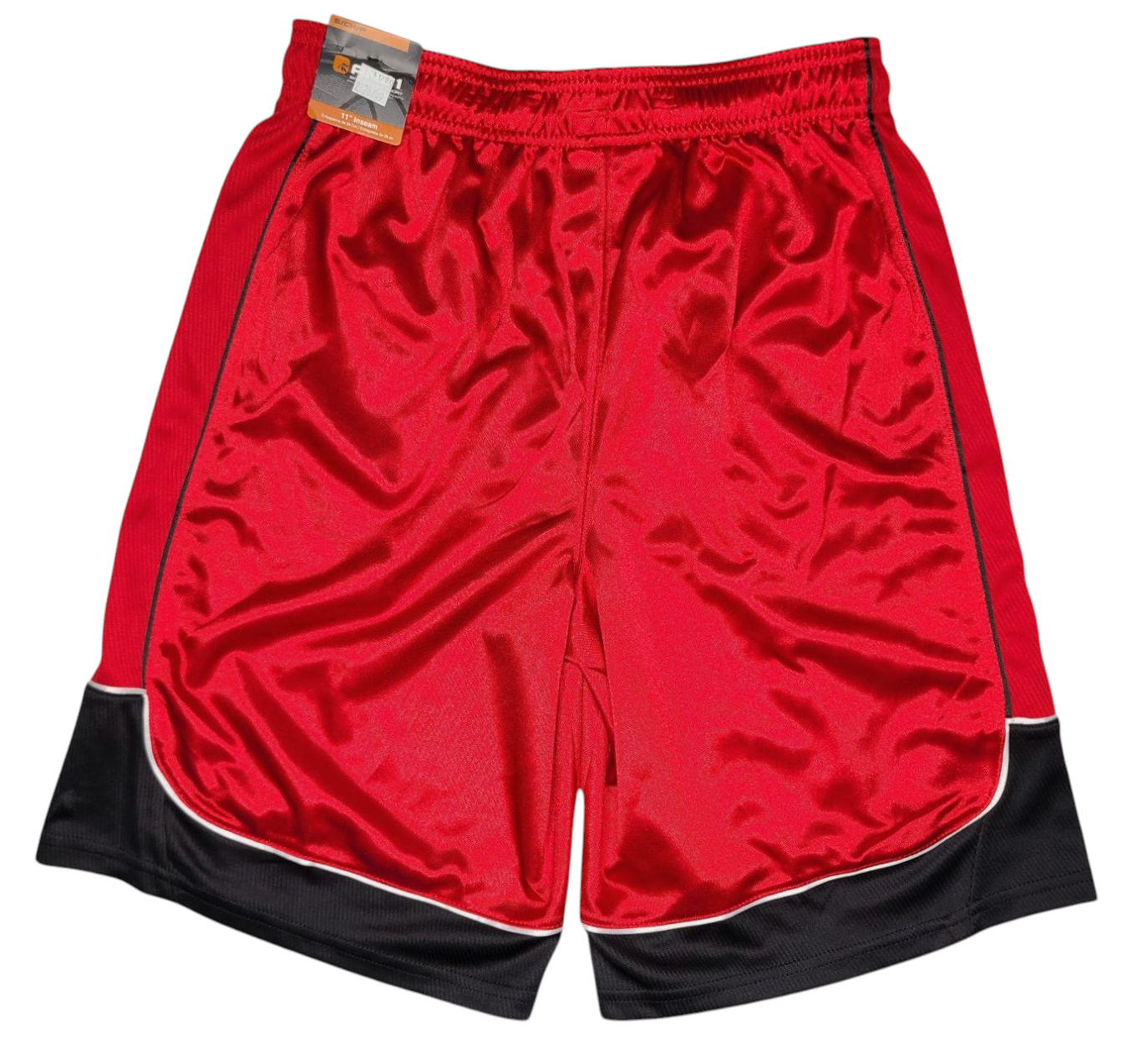 AND1 #11720 NEW Men's Multicolor Elastic Waist Drawstring 11" Inseam Shorts