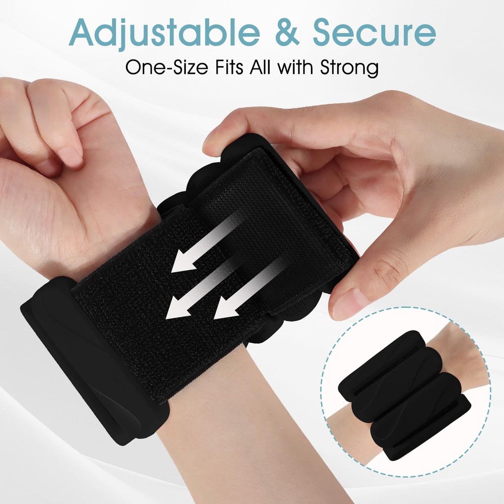 Wrist Weights – Ankle Wrist Weights for & Men – Adjustable Weighted Bangles S...