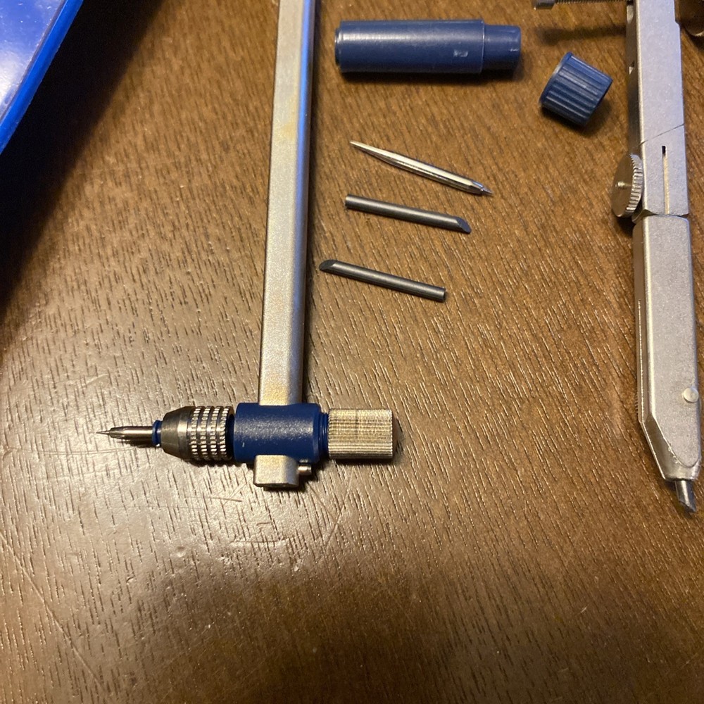 Staedtler Mars Masterbow 551 02 WP Germany Drafting Set w/Extra Lead & Pouch