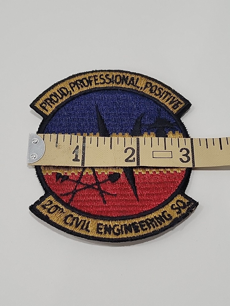 20th Civil Engineering Squadron Patch Proud Professional Positive New