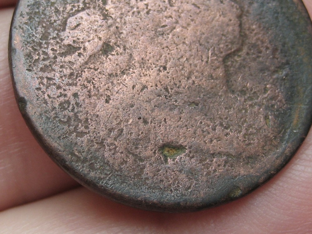 1803 or 1807 Draped Bust Large Cent Penny- With Stems