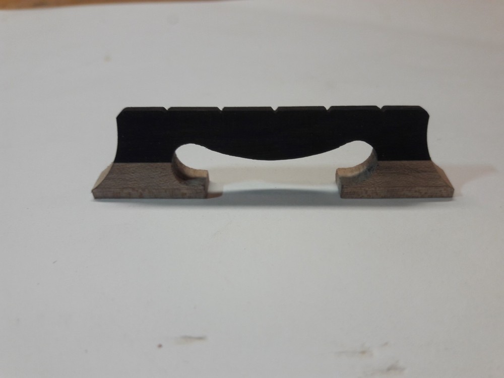 Bruce Berry handmade 5-string banjo bridge Maple and Ebony