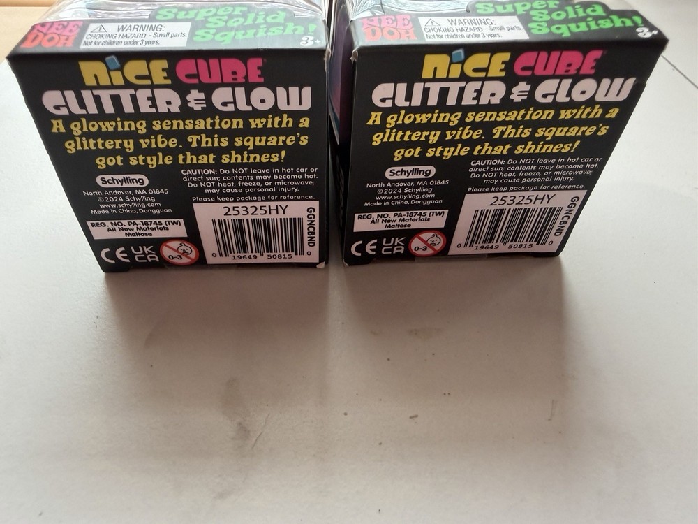 NeeDoh Nice Cube Glitter and Glow (Color Varies)