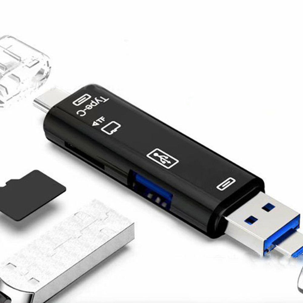 3X 5-in-1 Multifunctional OTG Card Reader Micro- / Card / USB Reader5553