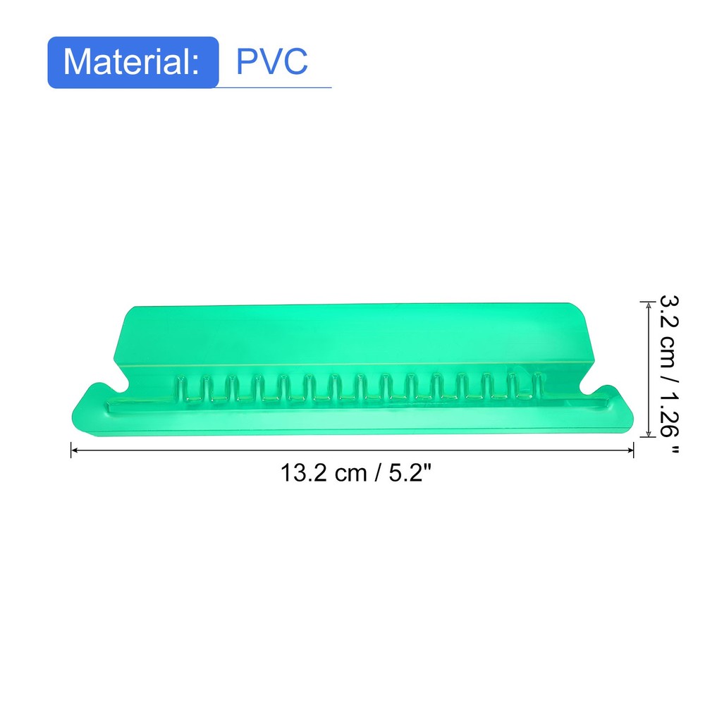 Hanging File Folder Tabs, 4 Inch File Folder Tabs and Inserts, Green, 100 Pcs