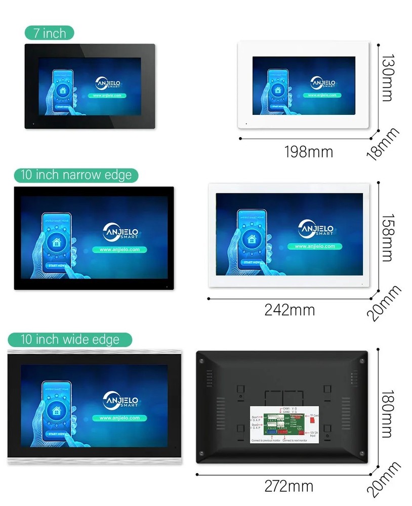 Smart Video Intercom with Motion Detection&2-Way Audio | 6 x 10-Inch Touchscreen