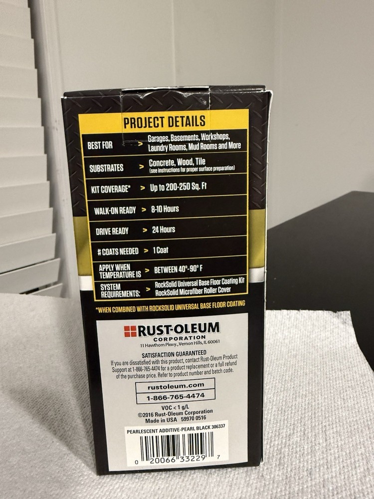⚫Rust-Oleum RockSolid Pearlescent Additive. Pearl Black ⚫