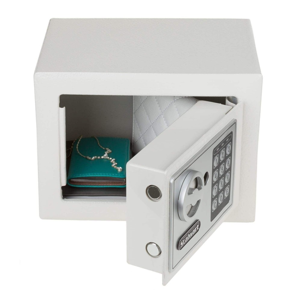 Stalwart Digital Security Box Compact Steel Safe Gray 65-E17