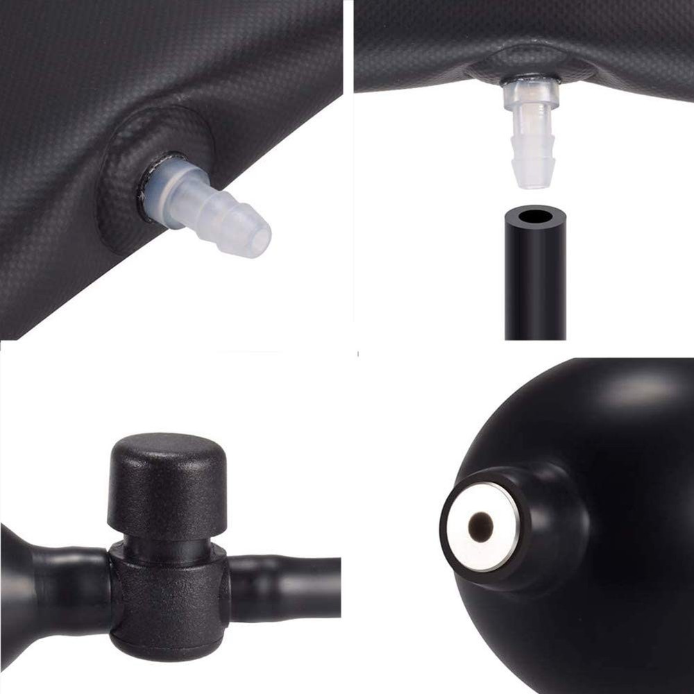Air Pump Wedge Alignment Tool Inflatable Shim Powerful Square 2pcs, Black